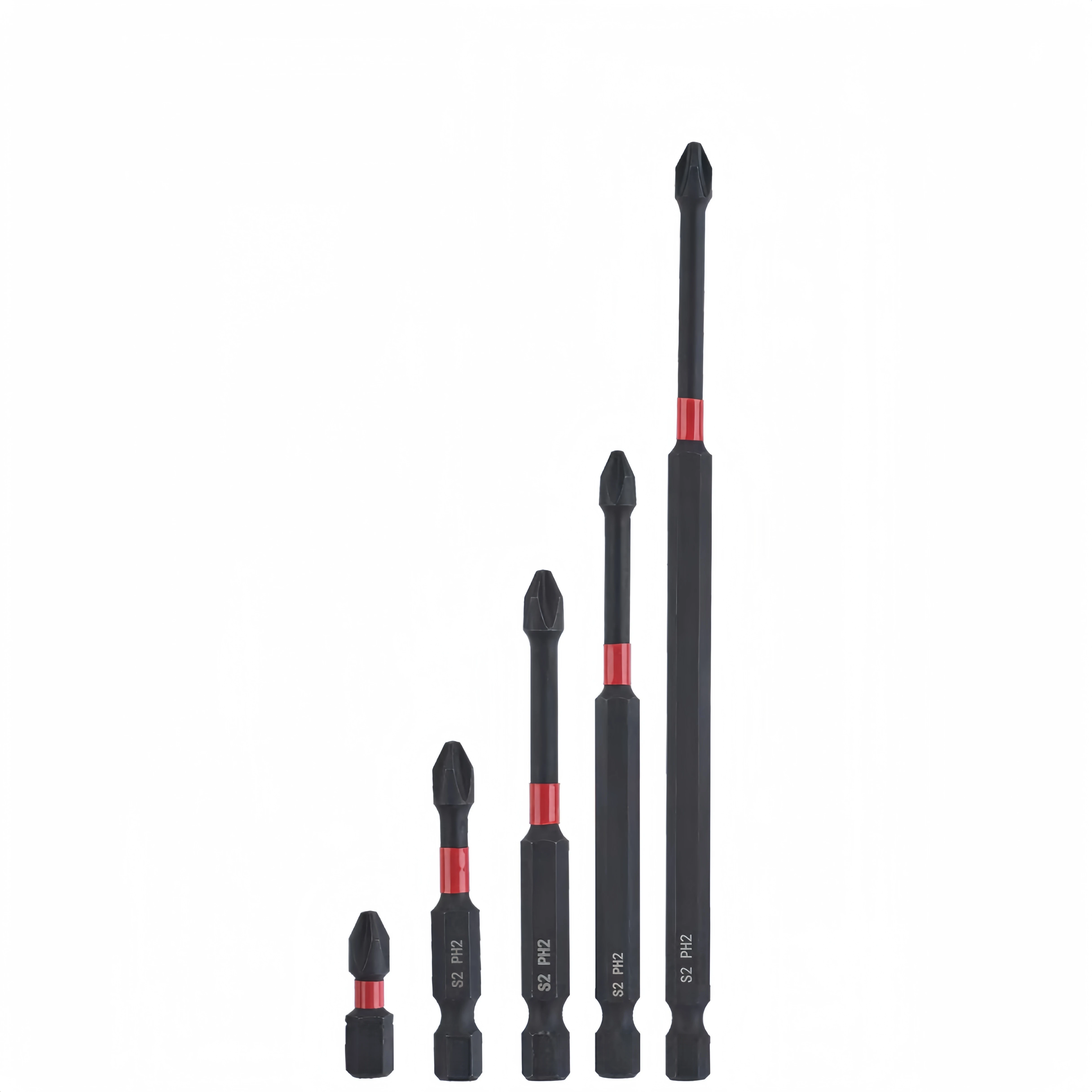 Professional Industrial Impact Bits Series High-Torque Mini Screwdriver Single Head Chrome/Plain Finish Phillips Screw Plastic