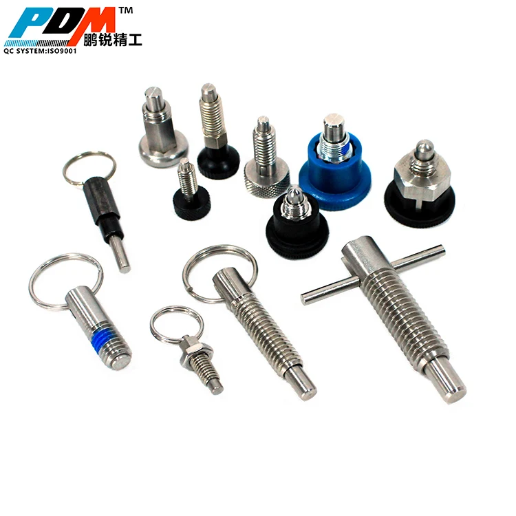 Din Pull Ring Retractable Plungers M2 & M16 Nylon Anti-Loose Screw Nylok Patching