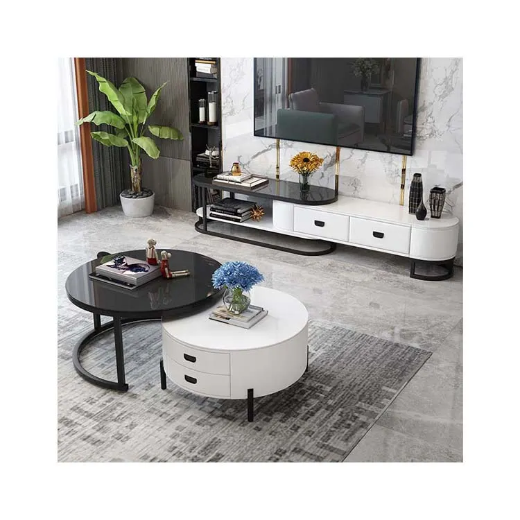 coffee table combination set modern minimalist net red light luxury small apartment TV cabinet
