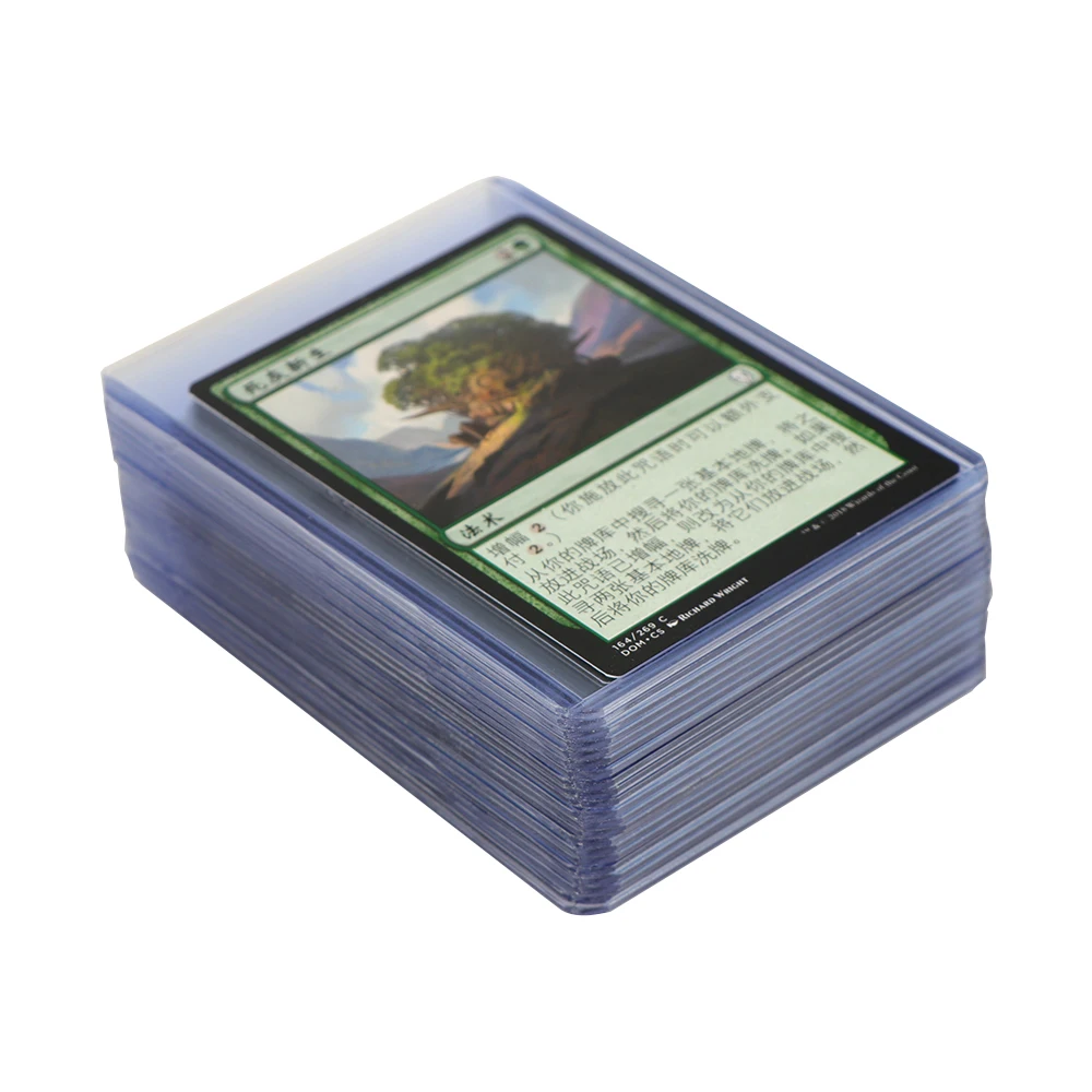 Pocketmon Rookie Used Thick Trading Sports Holder Top Loaders Plastic Cards Sleeves Album with Sleeves