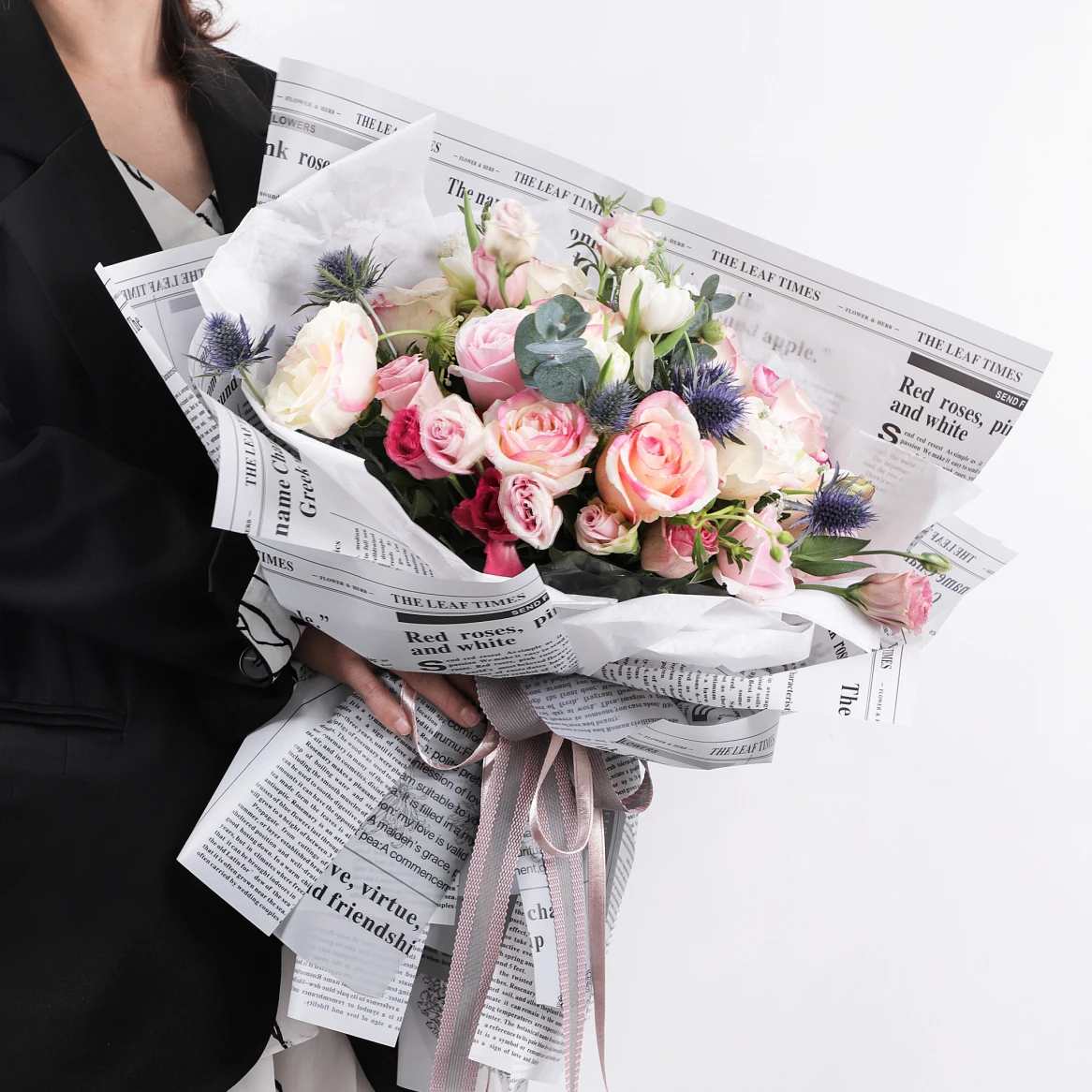 Cheap price wholesale printed flower paper flower gift wrapping packaging paper