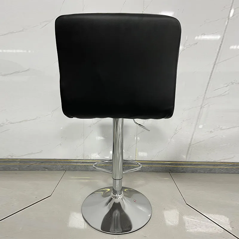 wholesale upholstered black white silver high rotating swivel home breakfast counter restaurant bar chair bar stool for kitchen