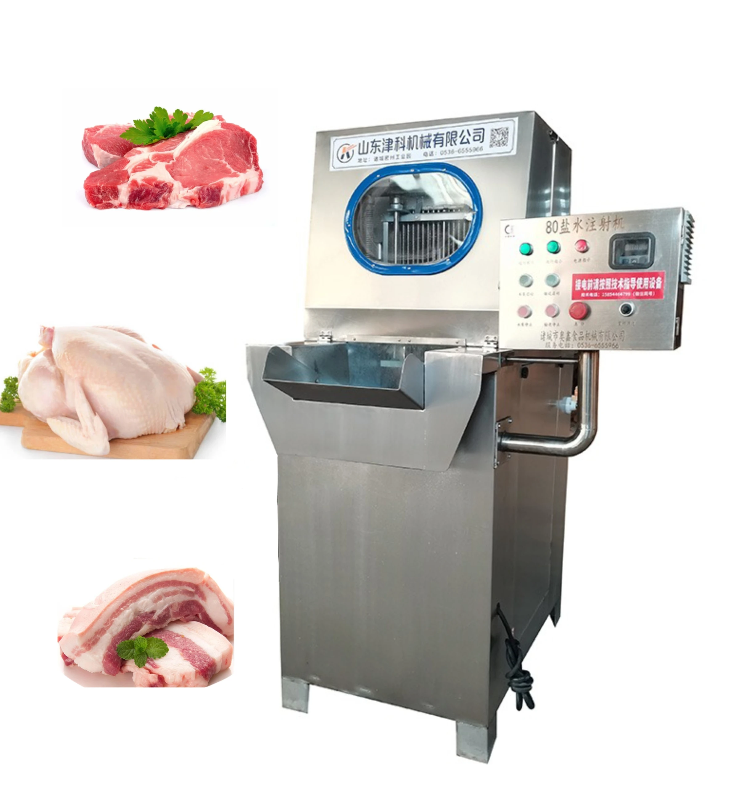 Hot Selling Needles Automatic Fish Chicken Meat Brine Injector/Industrial Meat Saline Injection Machine