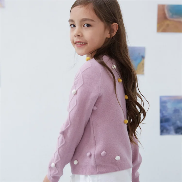Knitting patterns lovely girls cashmere sweater for kids