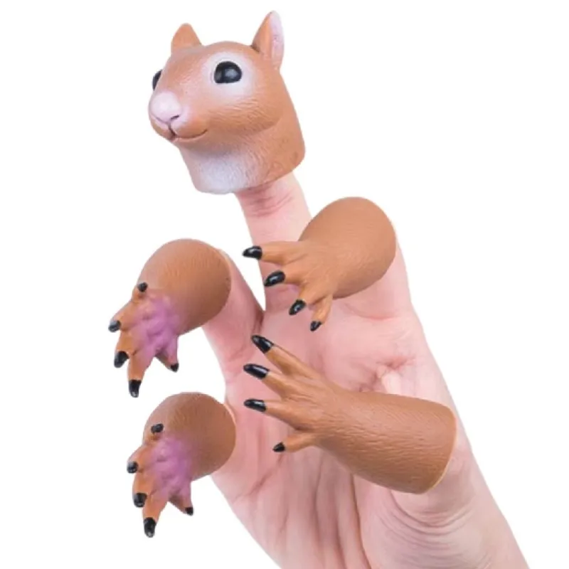 Wholesale Cute Animal Finger Puppets Toys for Kids Vinyl Children 6 Years Toy For Story Time Make Friends and Interact Gift