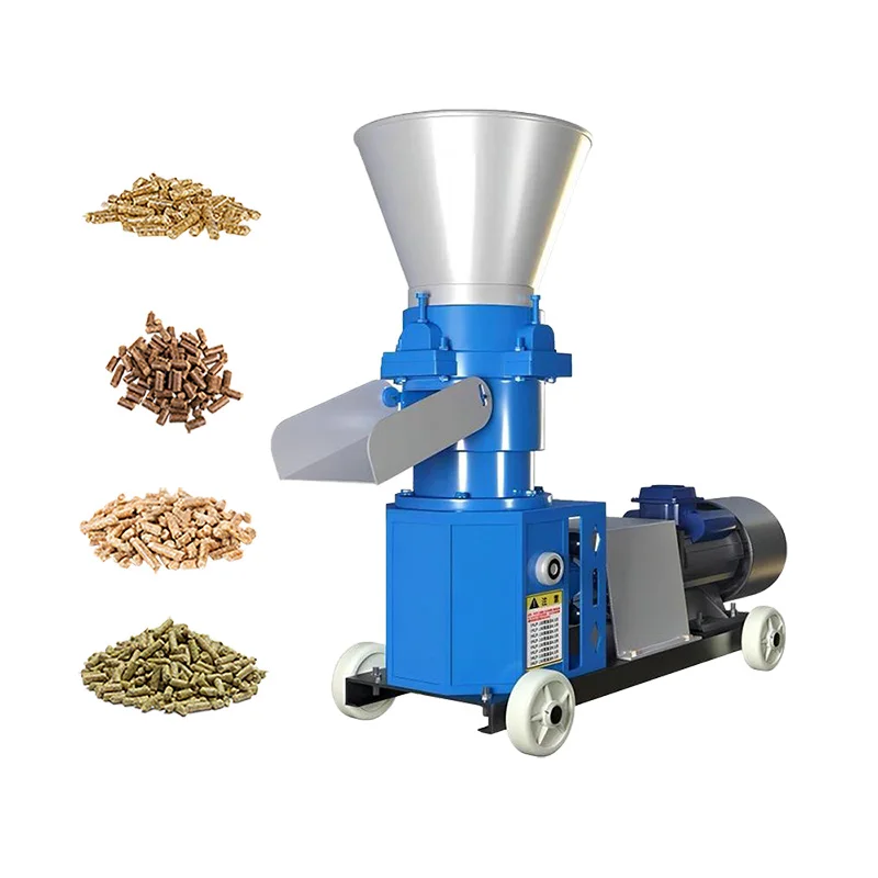 3mm 4mm 8mm livestock  flat die pellet machine 3 ton per hour feed pellet mill poultry feed processing machines