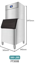 Автоматическая машина для производства кубиков льда, 600 кг, машина для изготовления кубиков холодных напитков в ресторане и баре с водяным охлаждением