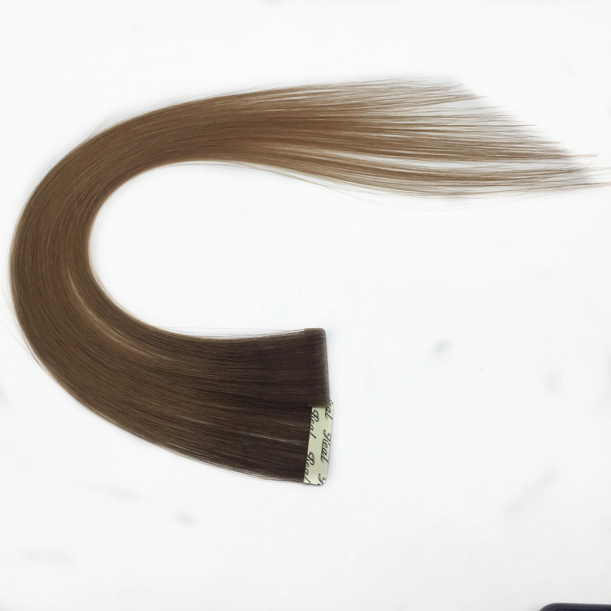 Прямая заводская поставка 100% натуральные волосы remy невидимые двойные для наращивания с эффектом