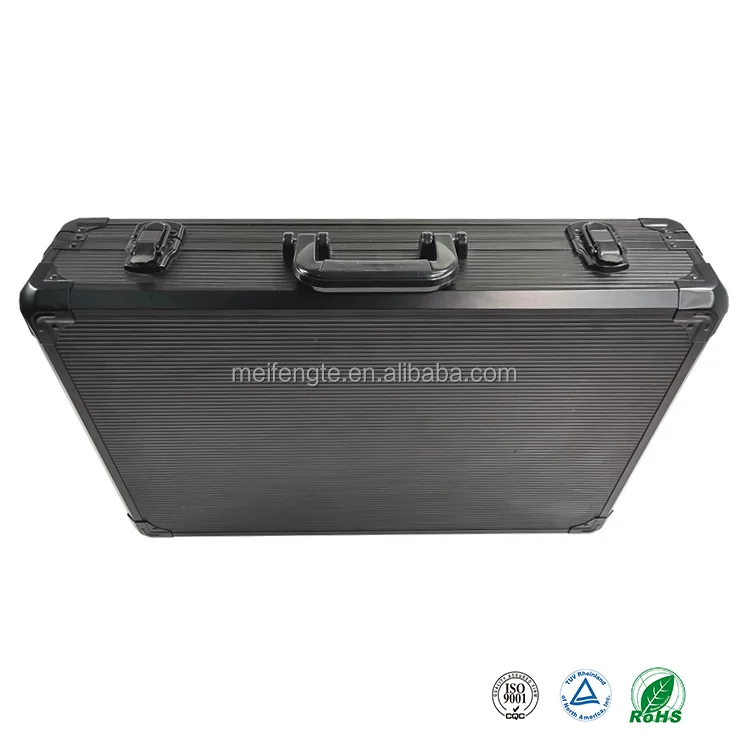 Aluminum Case OEM Case Jiangsu Factory Pure Black Medium K Frame Durable Lined Panel Lock Aluminum Case For Precision Equipment