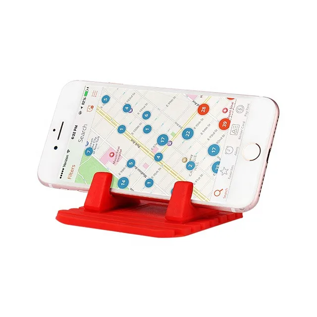 Universal  Non-slip Silicone Anti Slip Mat Car Mobile Phone Holder Adjustable mount Stand holder For iPhone6 7 GPS Xiaomi