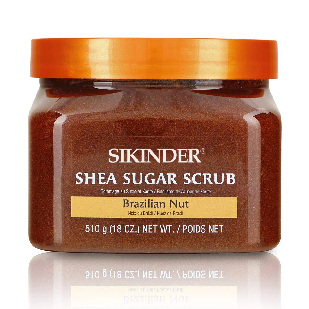 OEM/ODM Factory Wholesale body scrub Brazil Nuts Moroccan Rose coffee scrub Beans Shea Butter Sugar  Exfoliator Normal Skin care