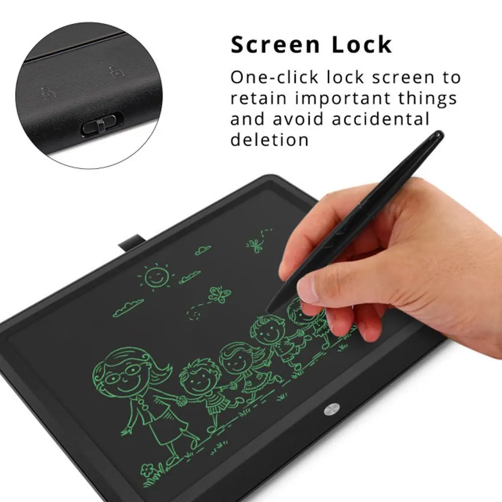  Newyes 15 дюймов дети Lcd волшебная доска для письма холодильник Doodle Pad Магнитная рисования