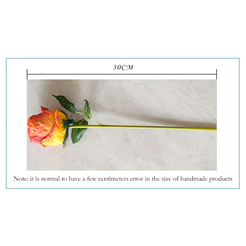 YIWAN big Single burned edge lover roses acacia rose Cheap Flowers for Home Wedding Decorative Flowers Hot Sale