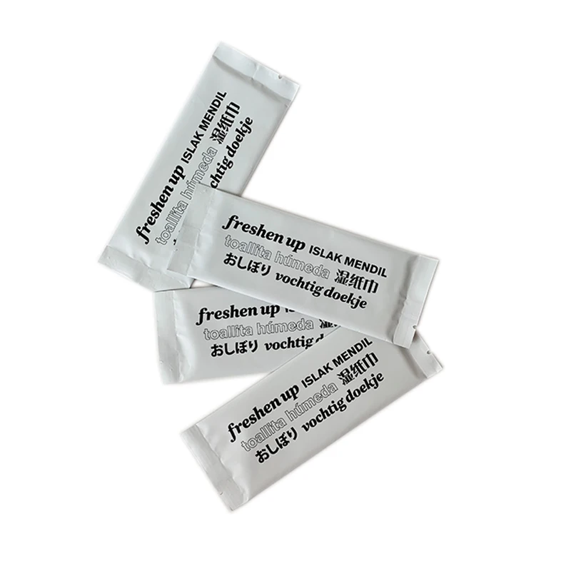 Wholesale Individually Warp Wet Towel Portable Disposable Cleaning Restaurant Airline Wet Wipes