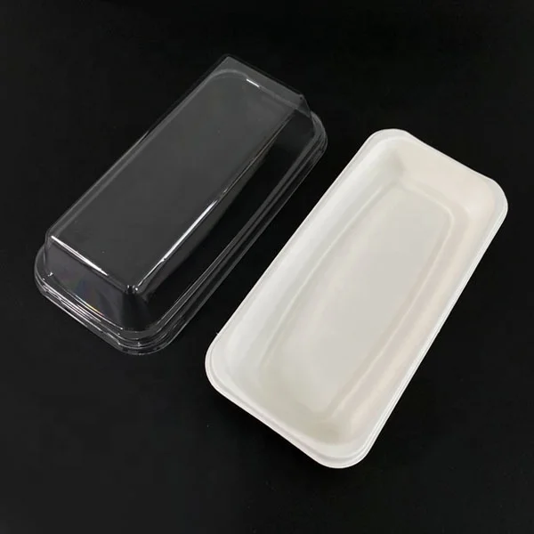 Eco Friendly Custom Disposable PP Takeout Food Cake Sandwich Packaging  Tray Salad Containers Plastic Biscuit Box