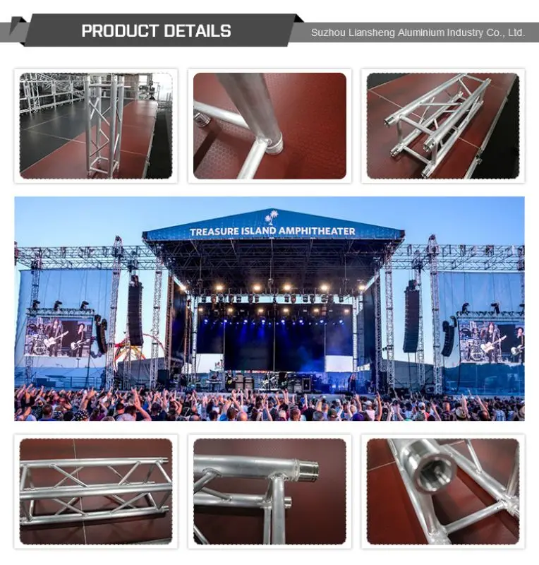 Portable detachable VERSALITE aluminum event concert wedding stage platform