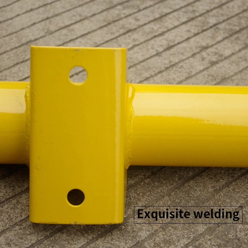 Factory Steel U Beam Metal Steel Car Parking Stopper Wheel Pole Metal   Parking Blocks Spot Bumper 1.8mm Thickness