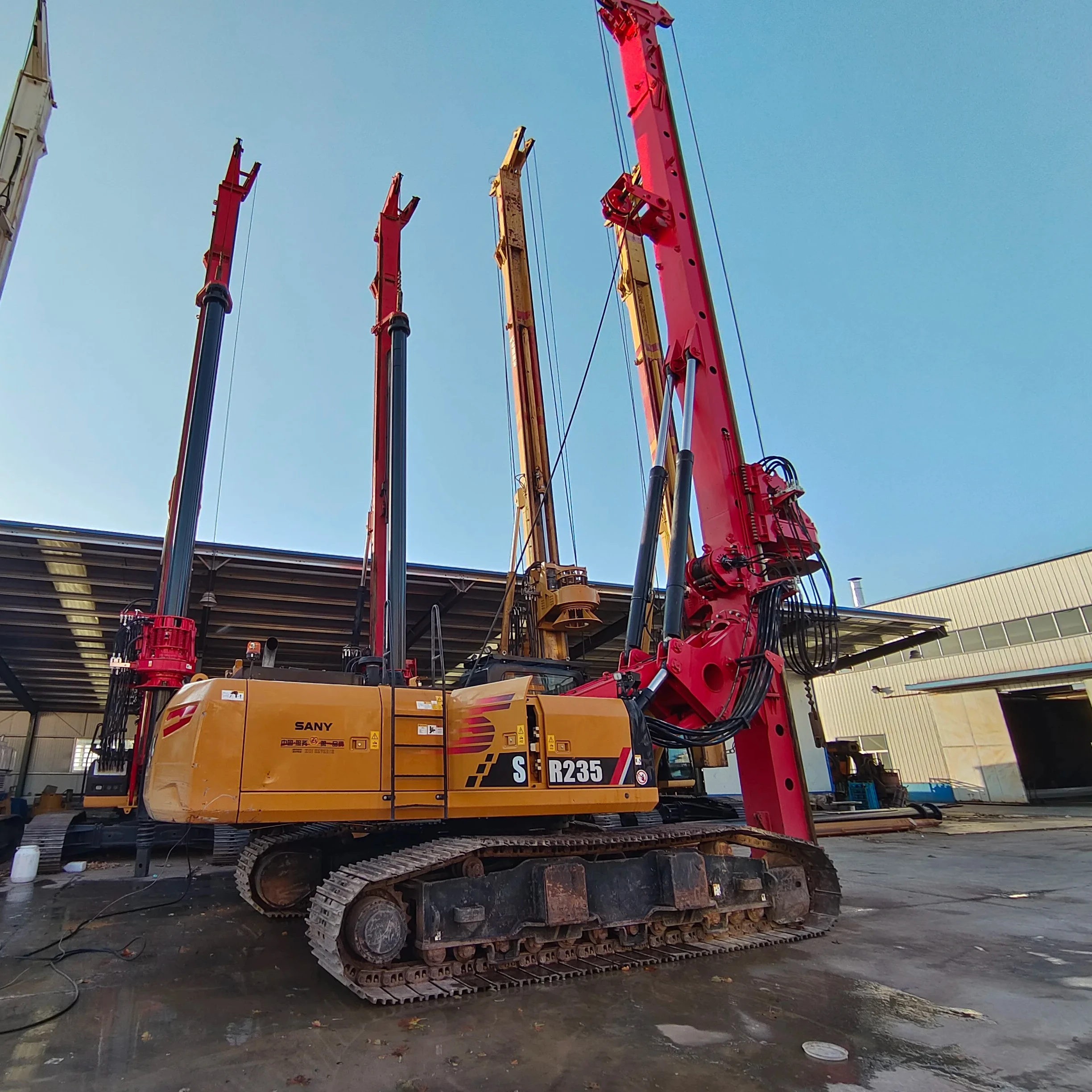 Used Rotary Drilling Rigs SANi SR235 Hydraulic Pile Drilling Rigs