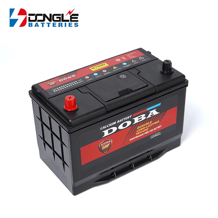 New Arrivals High CCA Performance Cold Start Function 12V 70Ah OEM Lead Acid SMF Car Battery
