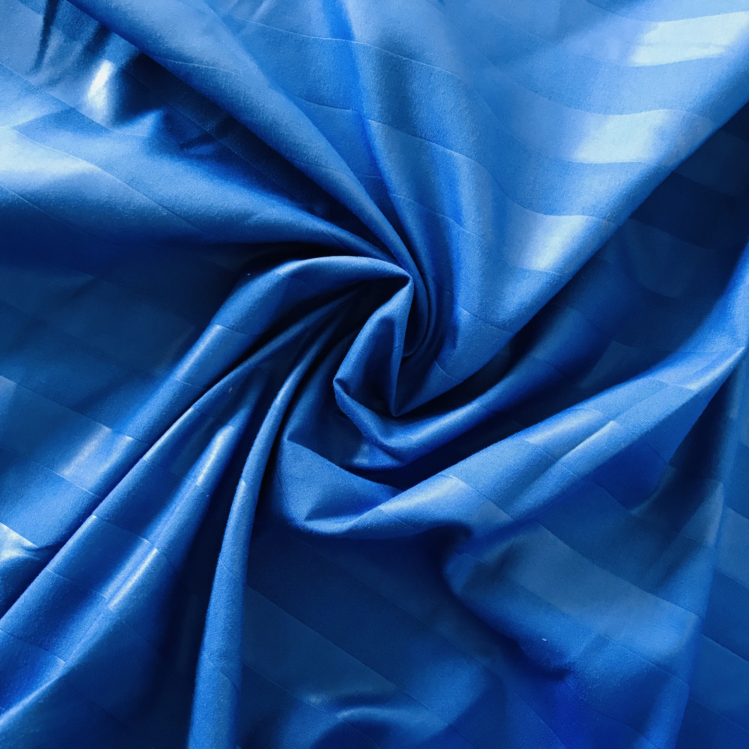 Wholesale white stripe microfiber 100%polyester bed cover bedsheet polyester fabric