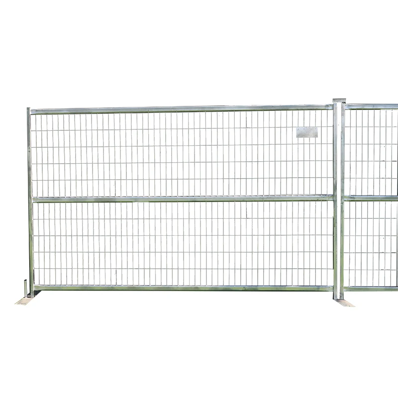 Hot dip galvanized Canada square tube construction portable temporary fence