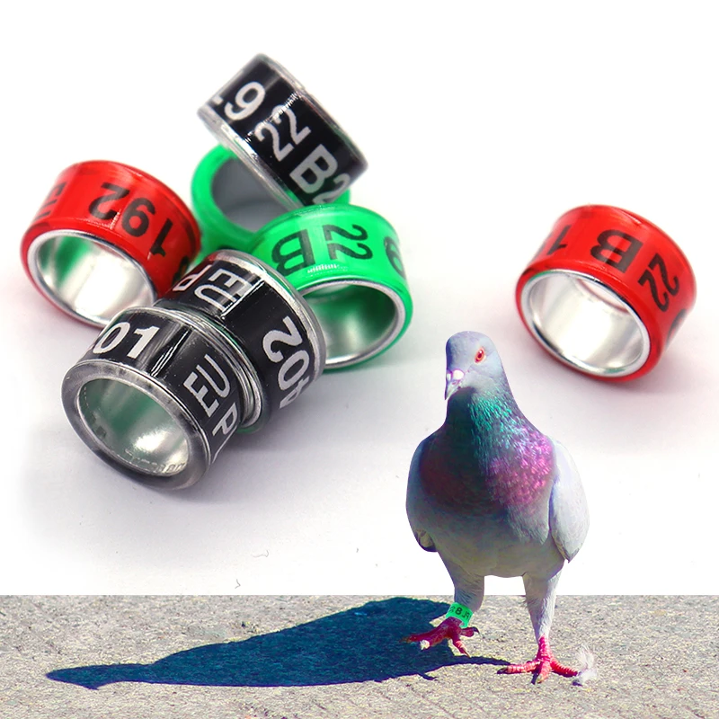 Wholesale Manufacturer Customize Pigeon Ring 8mm-14mm Aluminum Bird Supplies Accessories Pigeon Digital Foot Parrot Leg Rings