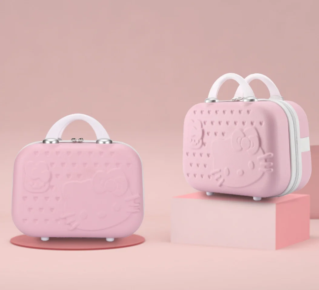 wholesale travel mini luggage suitcase cosmetic cases handle, 12' suitcase women designer carry on luggage bag