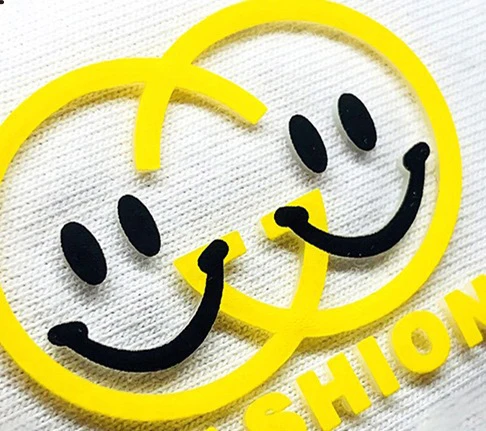 Factory Custom Heat Transfer Main Logo Rubber Screen Printing Cloth Silicone Printing Garment Heat Press Label