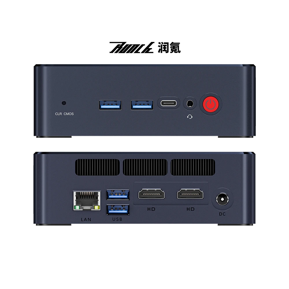 Мини-ПК Intel N100 Core I7 Cpu Win11 8k 4 дисплей 2 * DP HD Type-C Lan 5g 3 usb3.2 Wifi DDR4 подходит для офисного образования