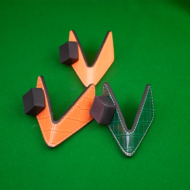 Billiards Chalk Holder Snooker Billiard Cues Products Magnetic Leather Chalk Holder