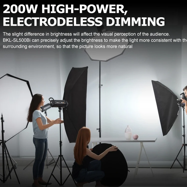 ZSYB Photographic Lighting 200W Professional Photography Audio Video Led Cob Video Shooting Light For Tiktok YouTube Living Room