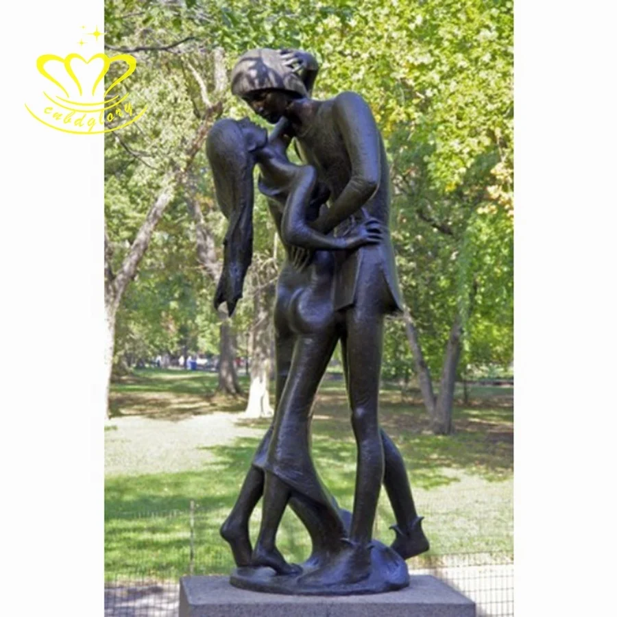 Most Popular Metal ornaments figure Sculpture Bronze Romeo And Juliet Statue