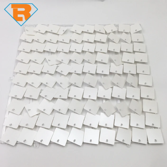 Matte White Square Sequin Shimmer Wall Backdrop Panel 3D Photo Backdrop Wedding Birthday Party Event Background Wallpaper Decor