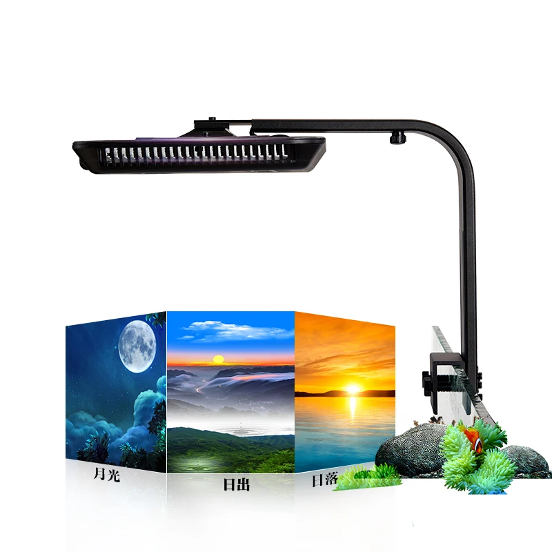 MARGGOO MA09-S60 90W saltwater Marine fish tank light  led reef& coral aquarium light with LCD display and hanging kits