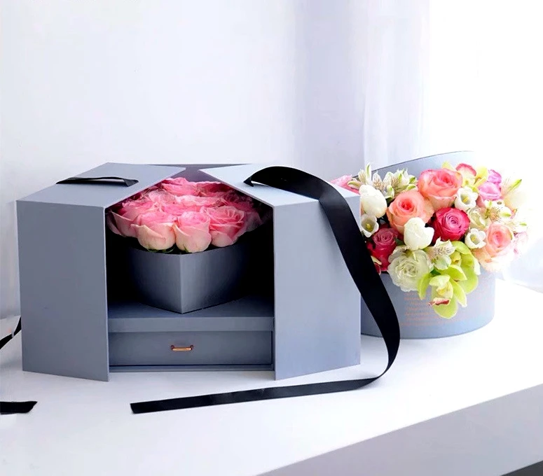 Manufacturer Direct Surprise Gift Magic Cube gift Box Creative Double-layer Flower Packing Boxes