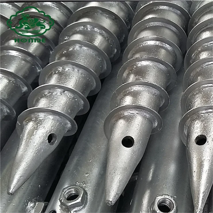 A Strong Alternative To Concrete Galvanized Q235 Steel Helix Ground Anchors