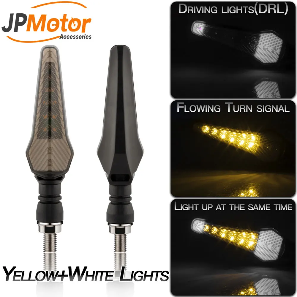 Motorcycle Turn Signals Light Suit 12V Flasher Motorcycle Led Brake Light Flowing Water Blinker Signals Lamp