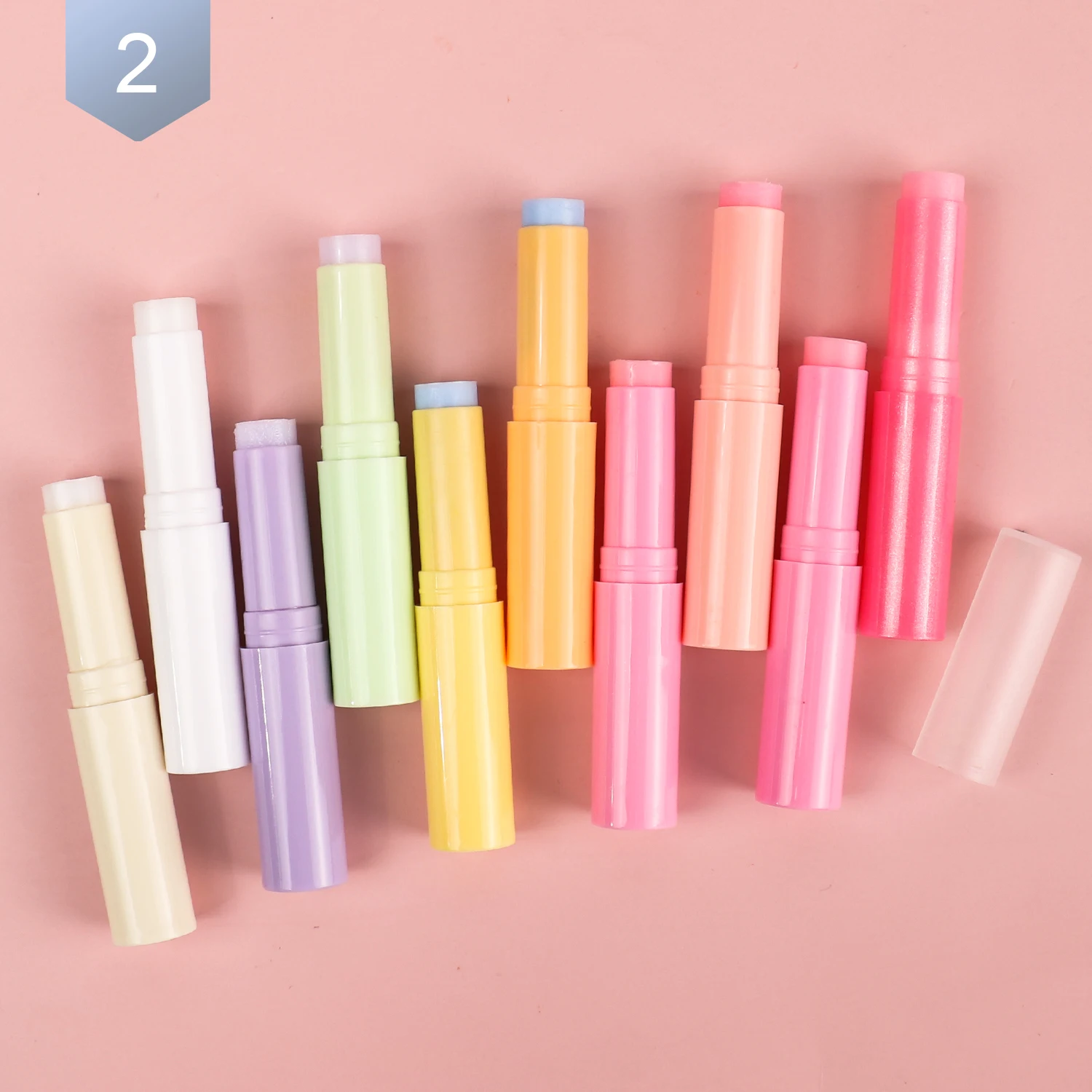 Colorful Fruit Flavor Vegan Lip Balm Custom Logo Repair Chapstick Organic Care Lip Balm Private Label