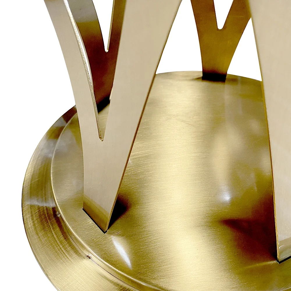 Nordic Table Legs Industrial Metal Furniture Feet Heavy Duty Luxury Design Golden Electroplated Table Feet Factory Price