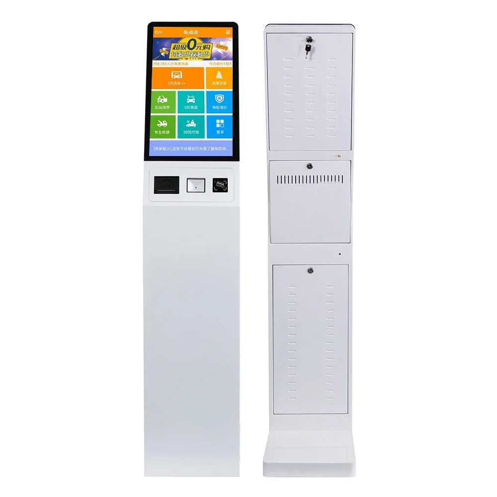 21.5 inch self ordering kiosks payment service touch screen machine printer android checkout in hotel restaurant food  mcdonalds