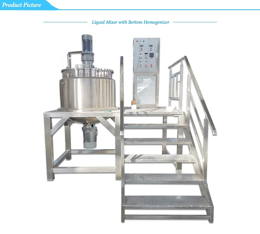 Hand sanitizer  making machine liquid soap mixing machine batch reactor stainless steel high shear mixer