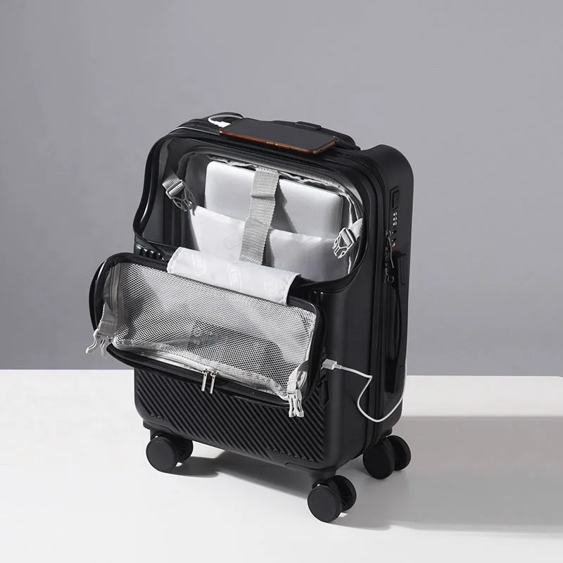 Durable Hardside Spinner Mute Wheel Travel Suitcase Cheap Trolley Case Carry on Suitcase Safety Hand Carry Luggage Suitcase