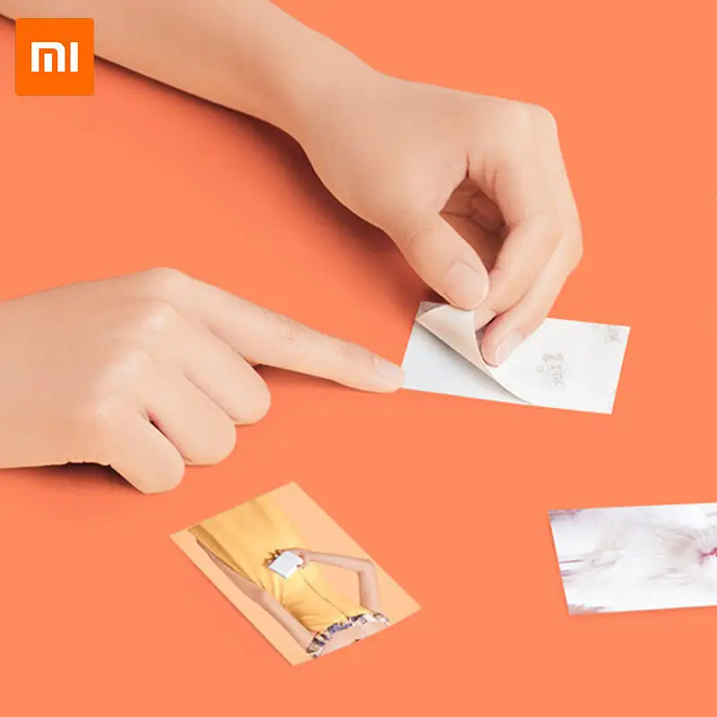 Портативный карманный принтер Xiaomi Mi ZINK самоклеящаяся бумага для фотопринтера 20