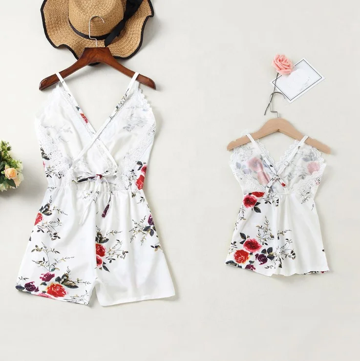 
mommy and me Onesie baby clothes clothing Sleeveless Rompers jumpsuits Women baby kids adult Onesie for women 