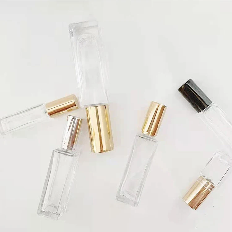 Thick Bottom Vintage 10ml Mini Round&Square Clear Refillable Perfume Glass Bottle Mouth Spray Bottles Perfume Decants
