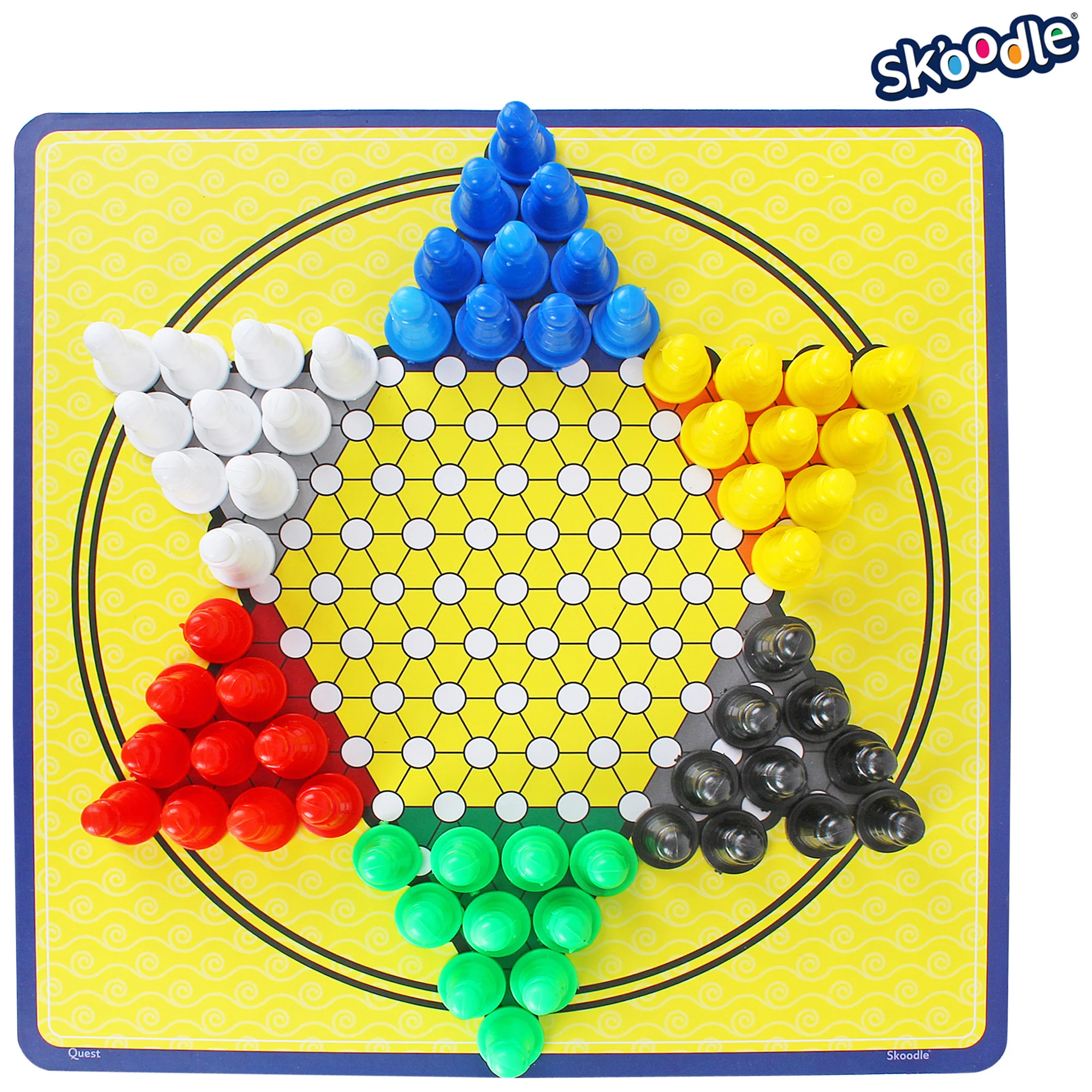 SKOODLE Quest Centurion 5 двухсторонняя Классическая семейная настольная игра коллекция для взрослых и детей шахматы, Лудо, шашки, нарды