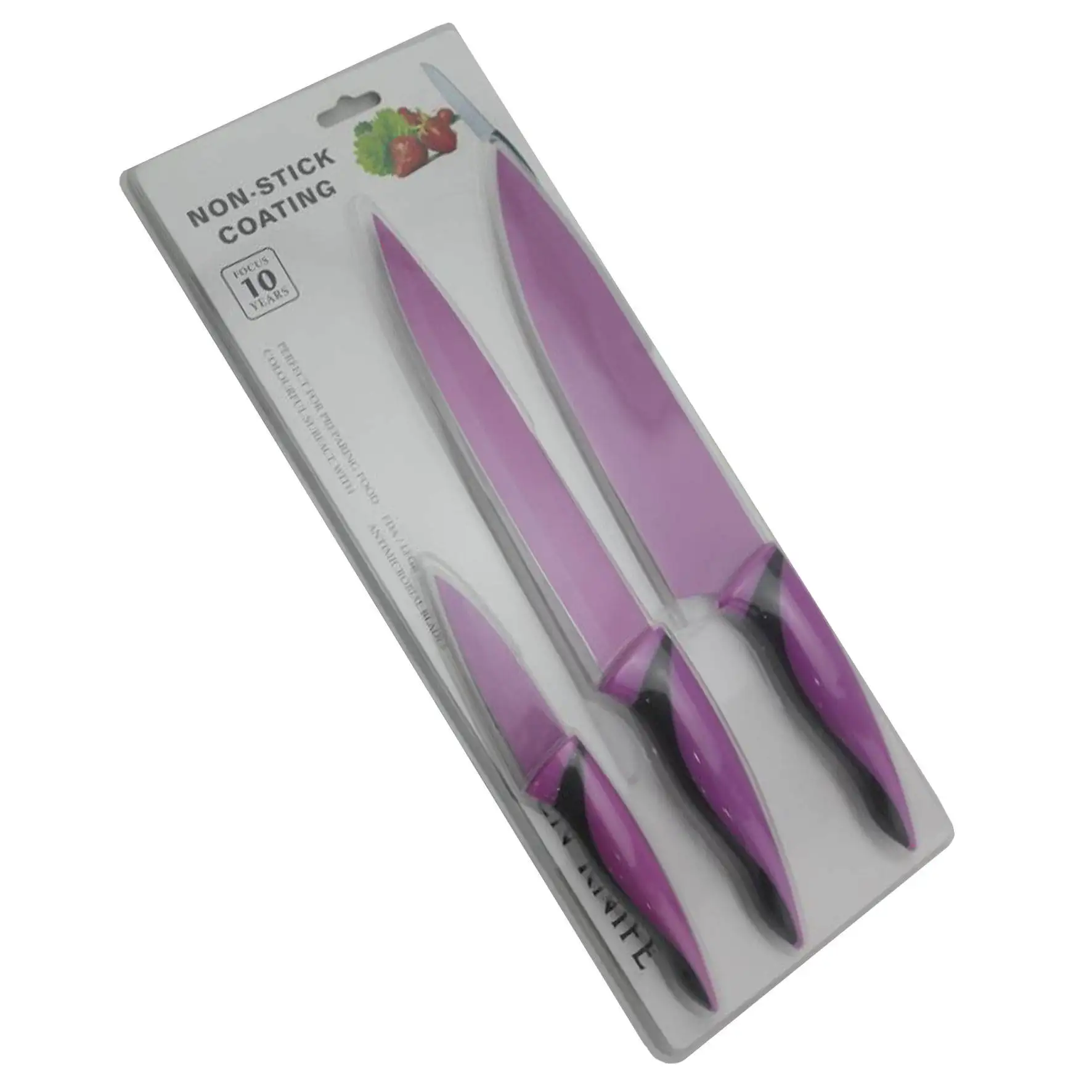 Cookbest 7-Inch Japanese Chef Knife Set with Plastic Handle 3Cr13 Metal Chopping Knife Kitchen Knife for Food Preparation