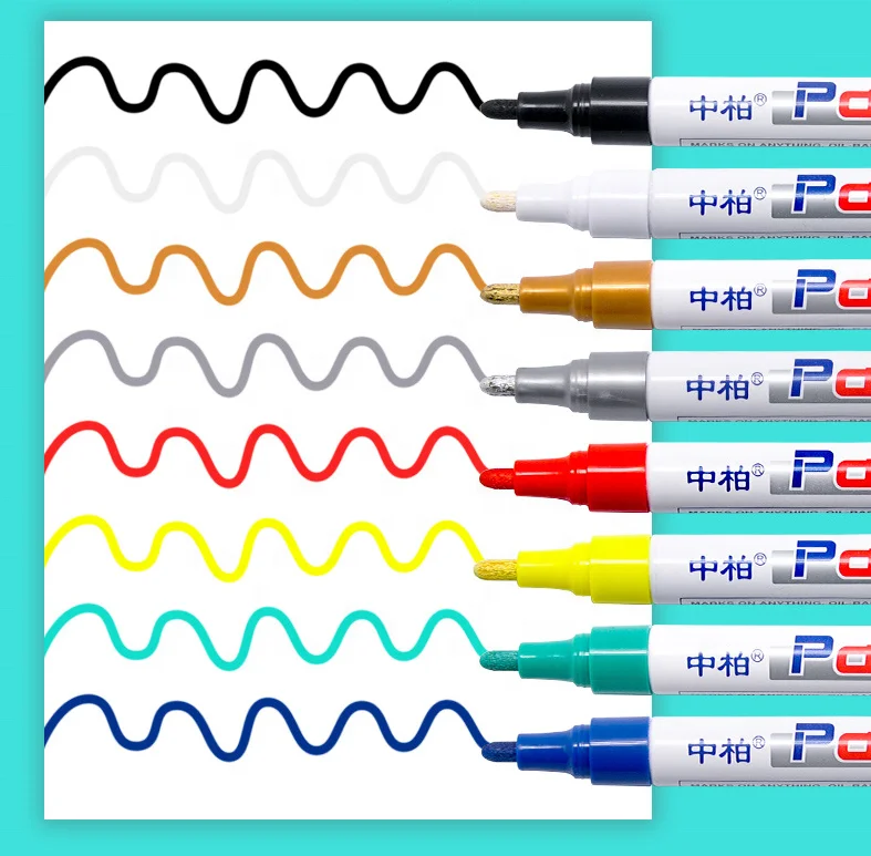 12 colors journal pens magic shimmer artistro glitter happystone painting - acrylic paint marker markers 0,7