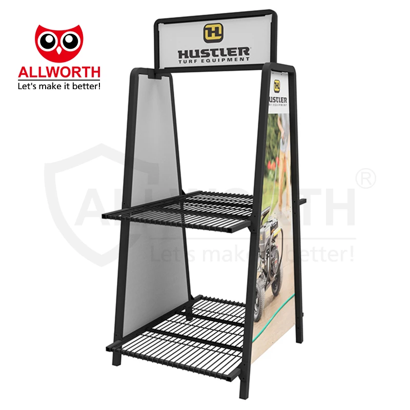 Distributor Eye Catching Adjustable  Creative Light Weight With Hooks Promotion Display Stand