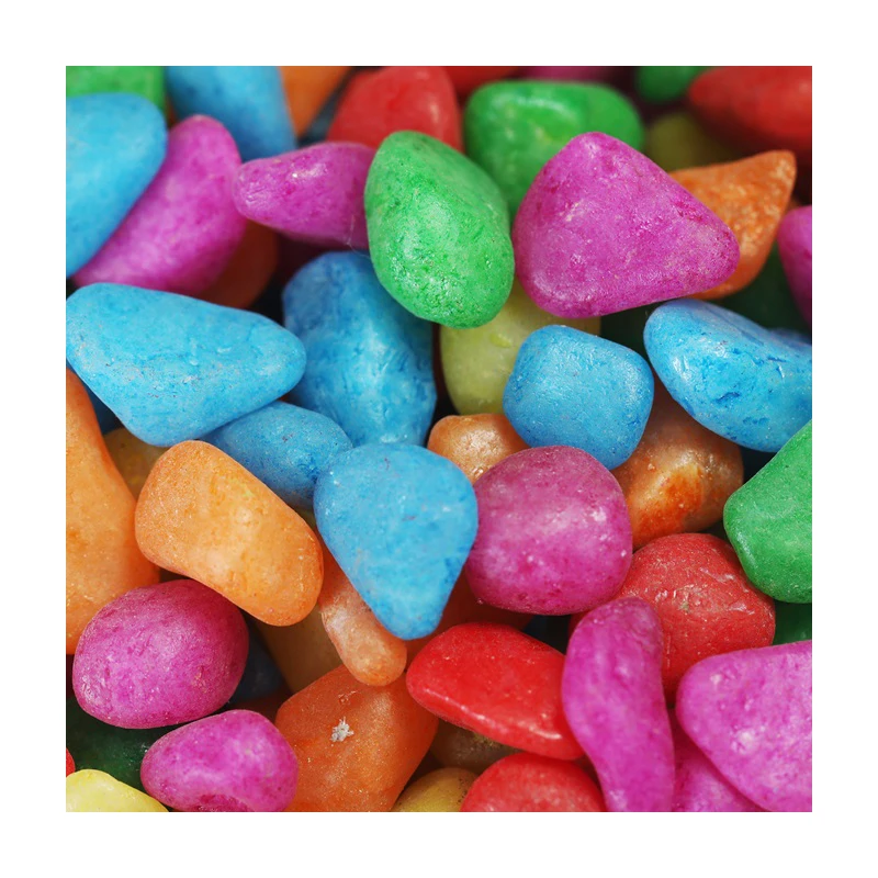 High quality dyeing mixed pebble color pebble color marble pebble river color quartz